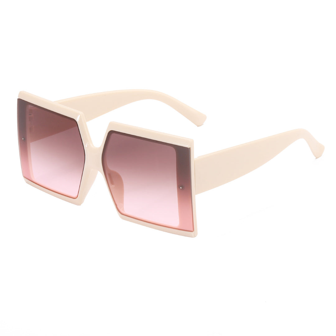 Ladies oversized sunglasses with trendy leopard print Bowlift