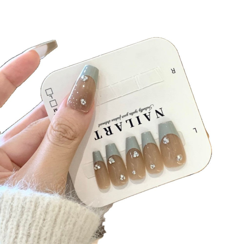 Luxury Crystal-Embellished Press-On Nail Set Bowlift