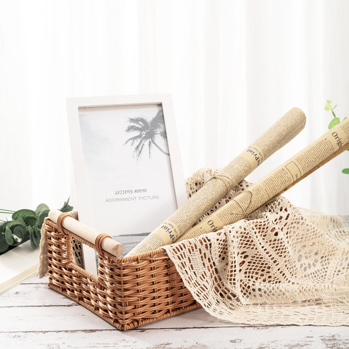 Women Decorative Storage Basket with Practical Handles Bowlift
