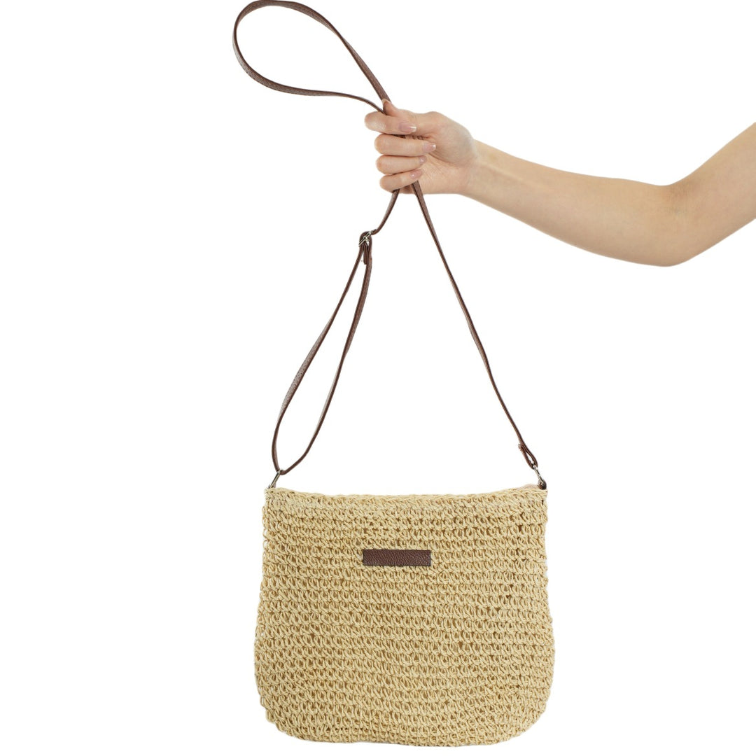 Handcrafted Rattan Crossbody Bag Bowlift