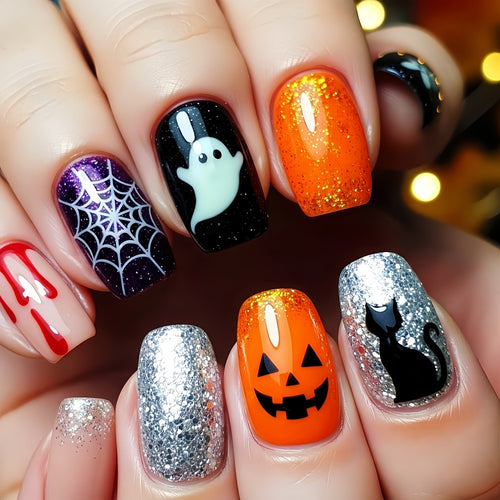 Creative Halloween Fake Nails Bowlift
