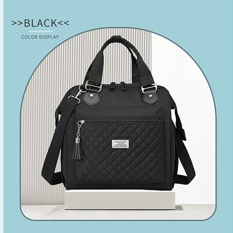 Structured Quilted Satchel Bag Bowlift