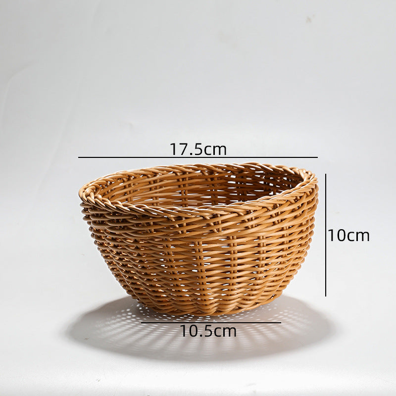 Handcrafted Round Wicker Serving Bowl Bowlift