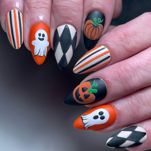 Halloween Theme Artificial Nails Bowlift