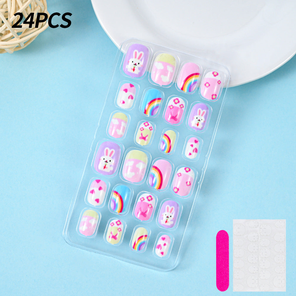 Themed Summer Beach Nail Art Press-On Nails Bowlift