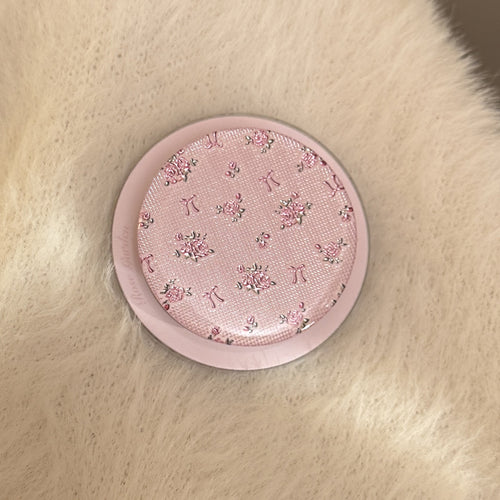 Hand mirror with floral design Bowlift