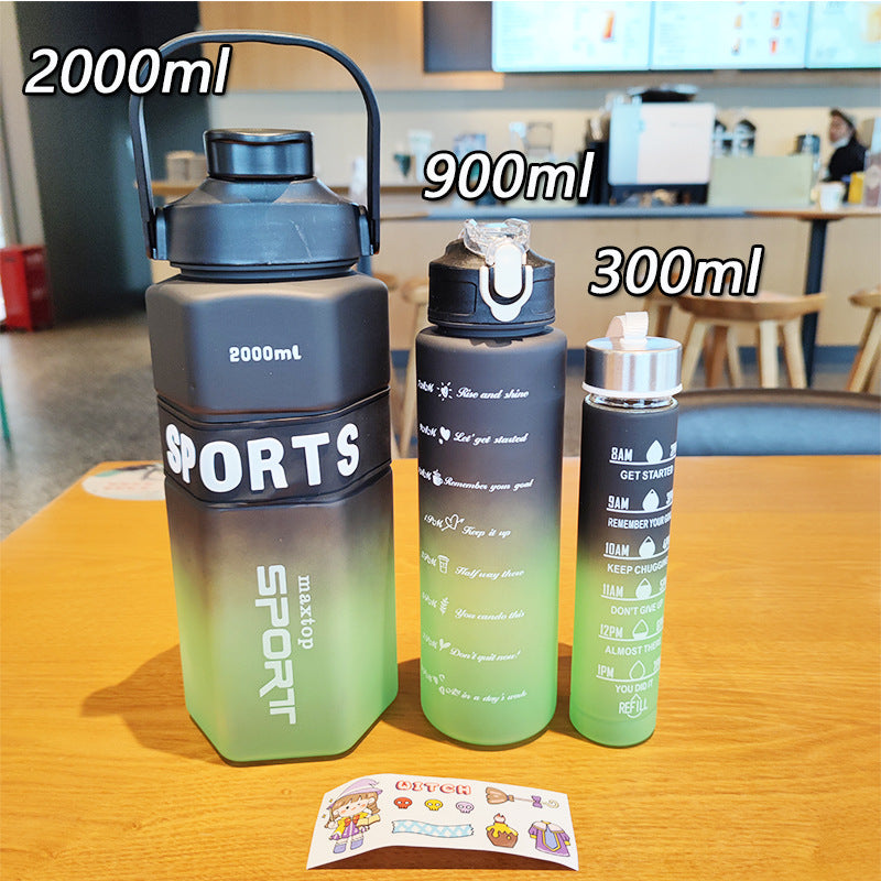 Women's Sports Water Bottle with Motivational Scales Bowlift
