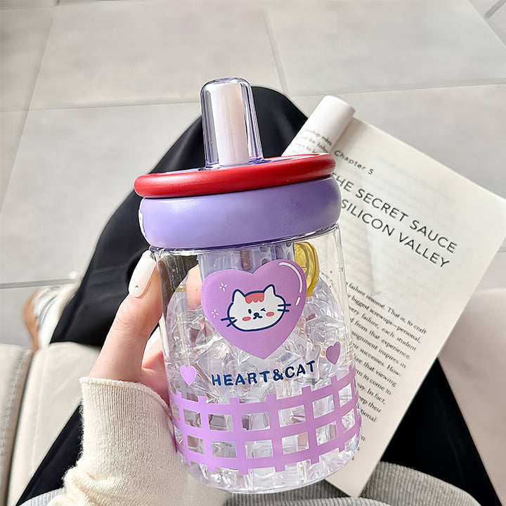 Women's Fun Drinking Cup with Silicone Lid Bowlift