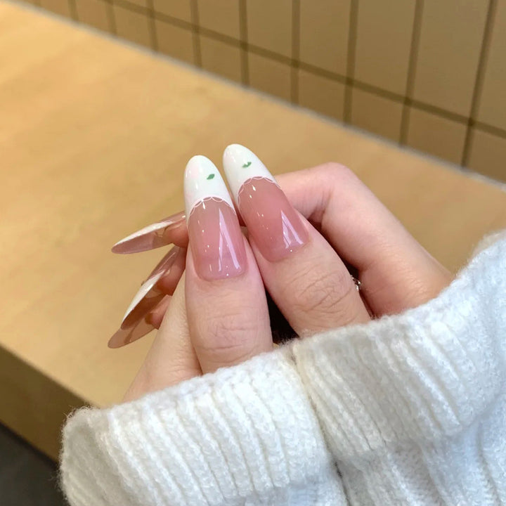 Premium Floral-Design Press-On Nails Bowlift