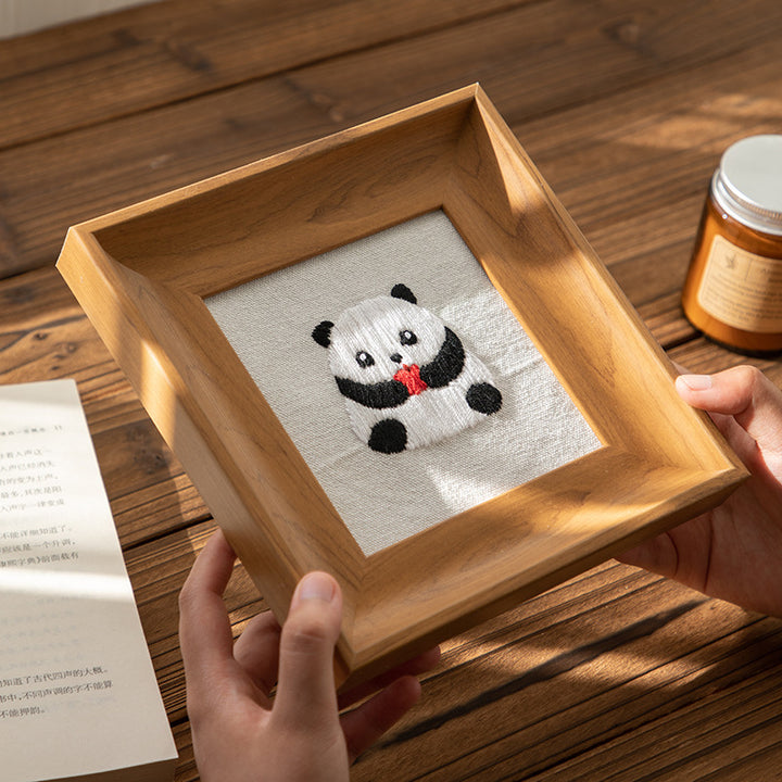 Embroidered Cat Art Frame