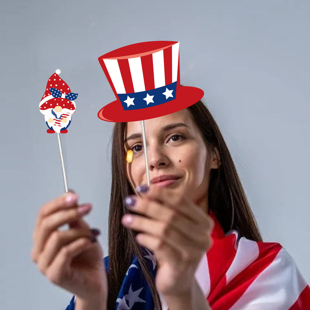 Ladies Photo Prop Set for Patriotic Celebrations Bowlift