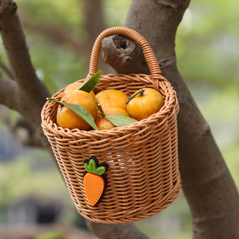 Handcrafted Woven Storage Basket with Ergonomic Handles Bowlift