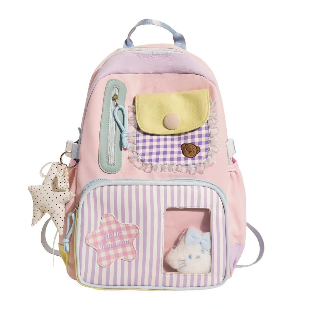 Decorative Plush Character Backpack Bowlift