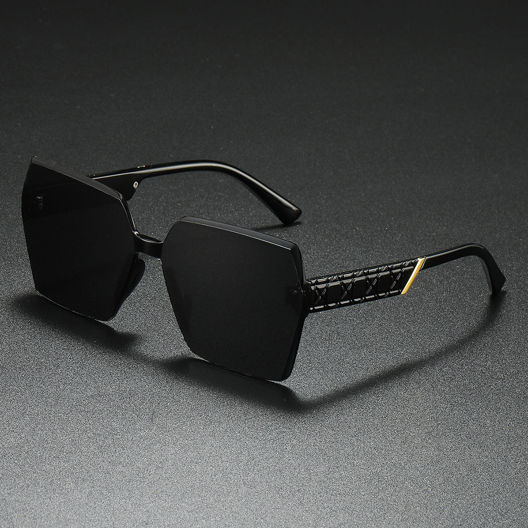 Luxurious Oversized Hexagonal Sunglasses Bowlift