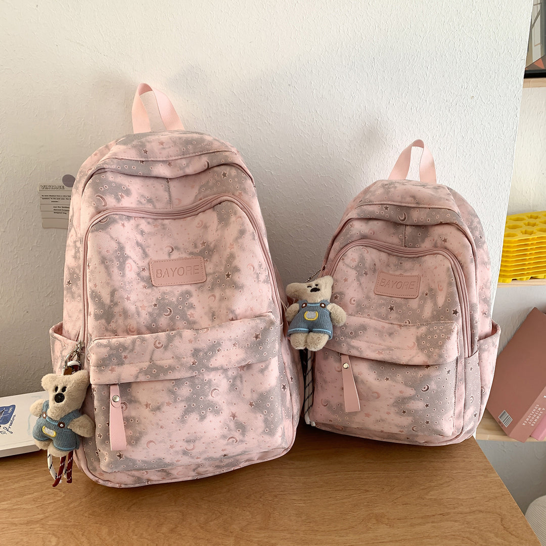 Playful Graphic Patterned Backpack