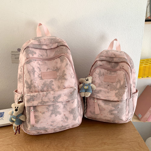 Playful Graphic Patterned Backpack