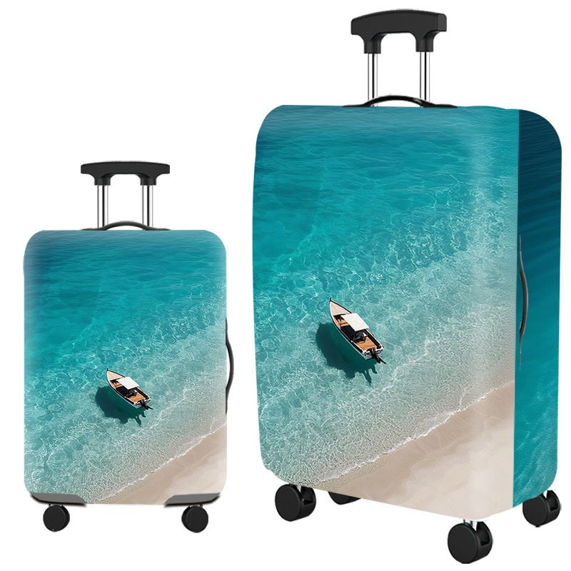 Artistic Cat-Themed Hard Shell Suitcase Bowlift