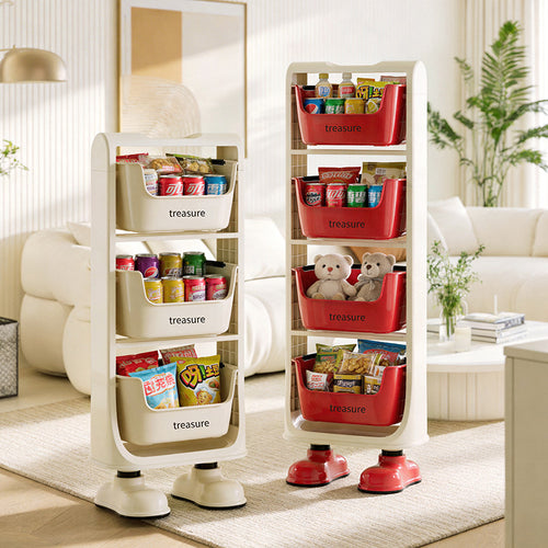 Multi-Tier Storage Organizer with Baskets Bowlift