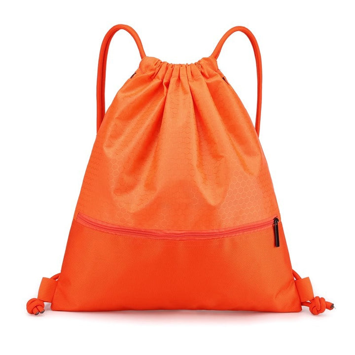 Honeycomb Patterned Drawstring Gym Bag Bowlift