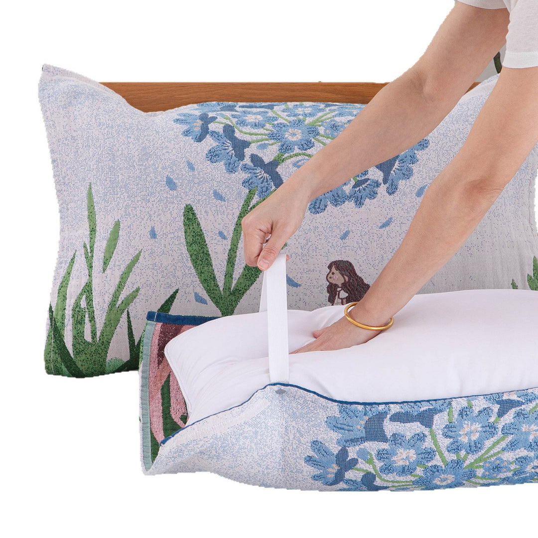 Women's pillow with removable cotton cover Bowlift