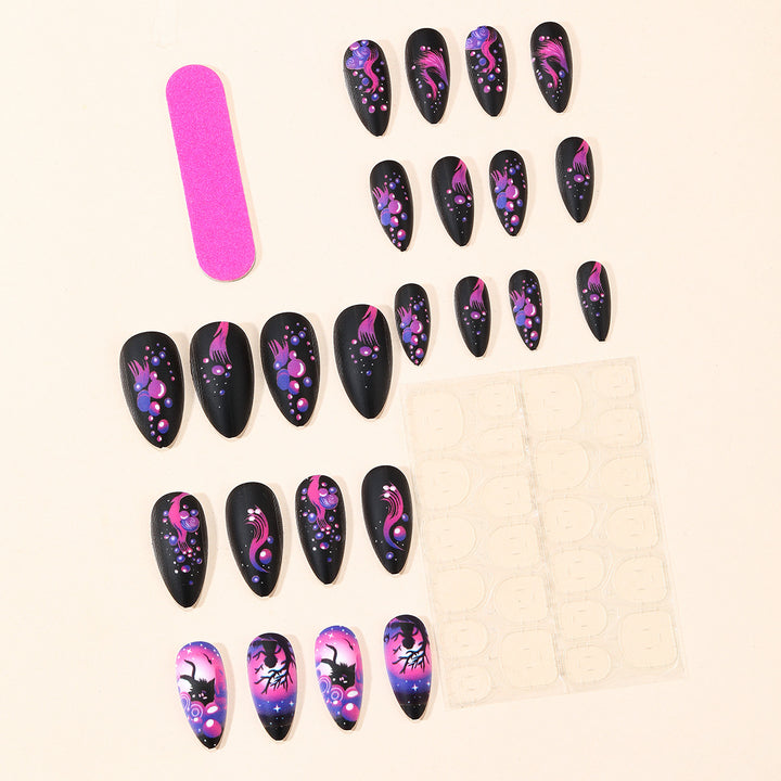Fantasy-Inspired Stiletto Nail Art Extensions Bowlift