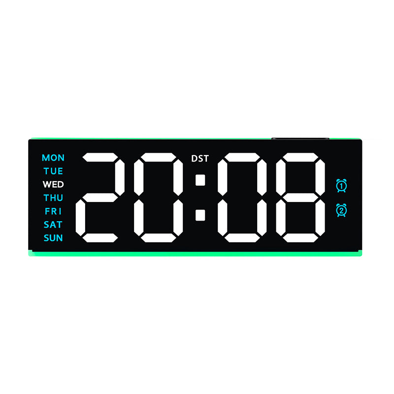 Digital Alarm Clock with Multifunctional Display Bowlift