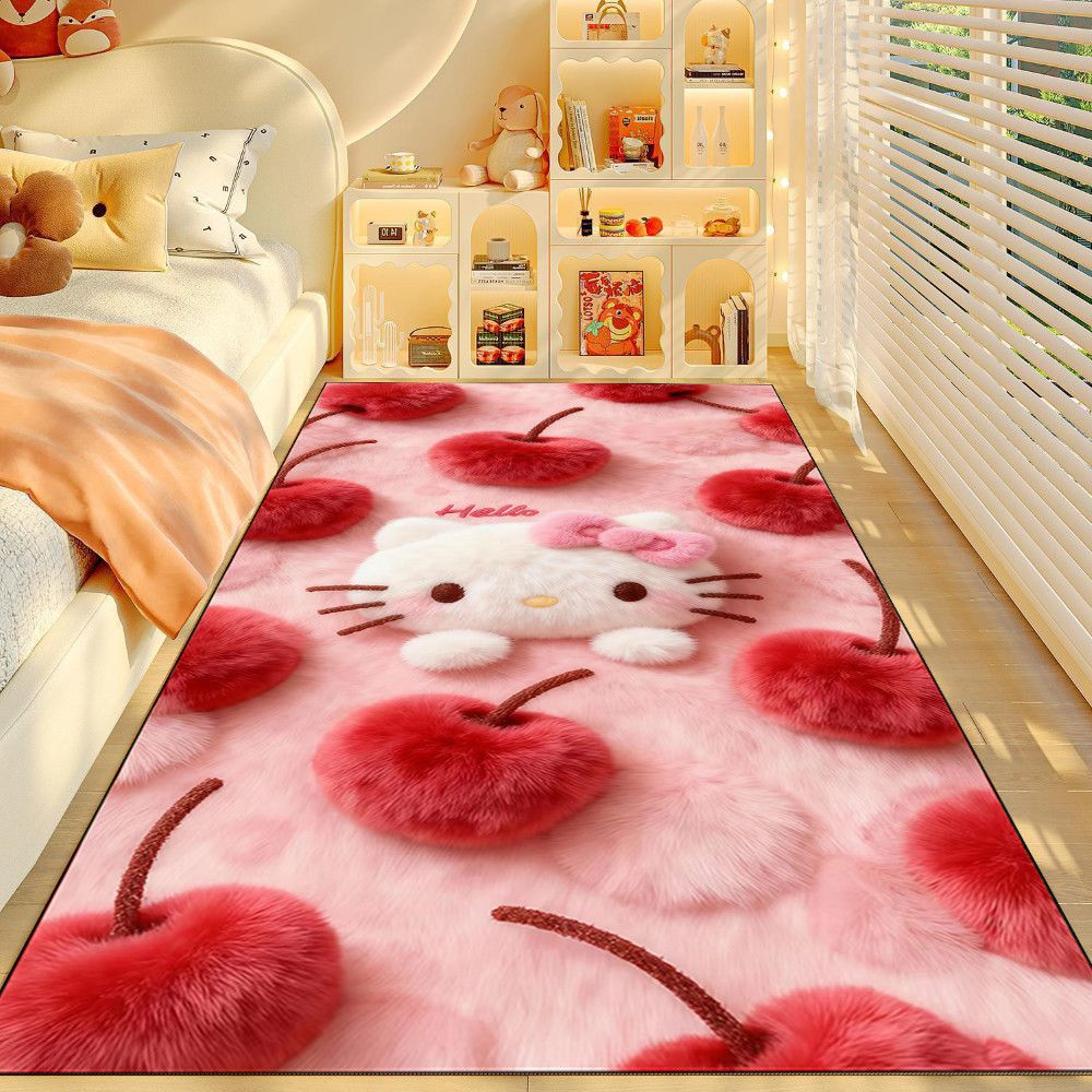 Plush Hello Kitty-Themed Area Rug