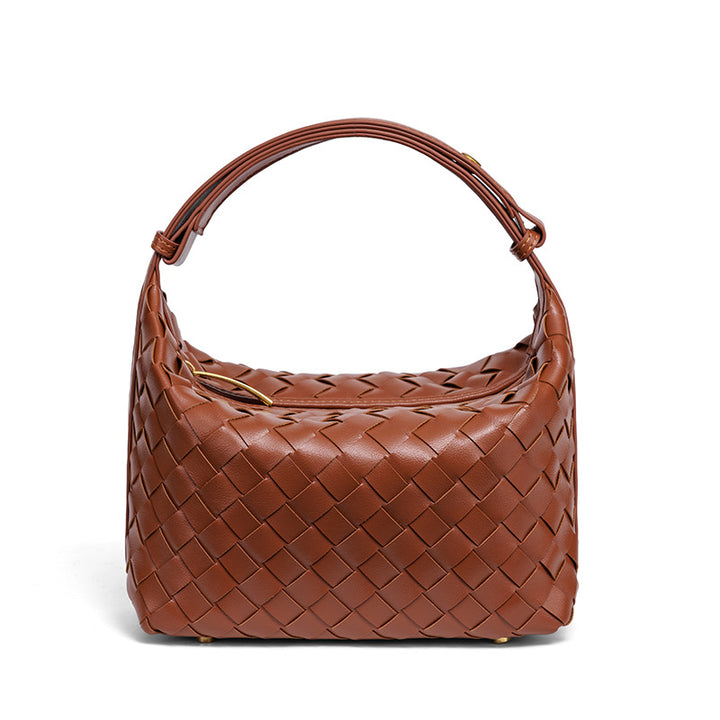 Handmade Woven Leather Mini Bag Bowlift