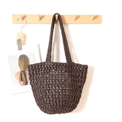 Braided Bast Crossbody Bag with Generous Interior Capacity Bowlift