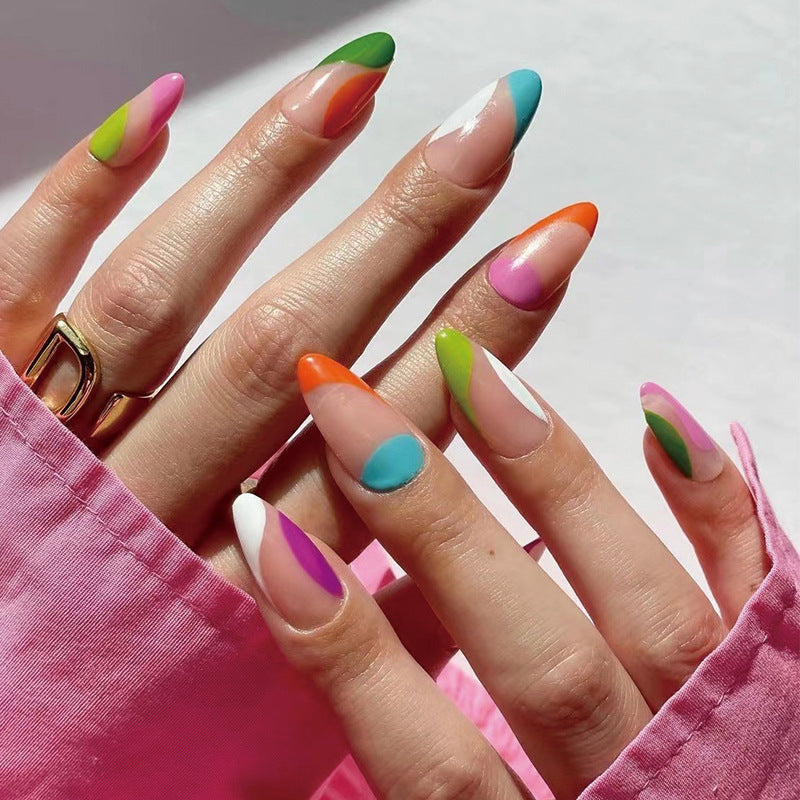 Artful nail art with colorful accents Bowlift
