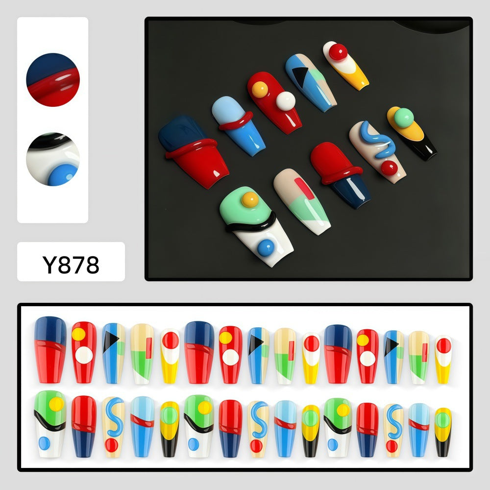 Creative Art Nails in Modern Geometric Style Bowlift