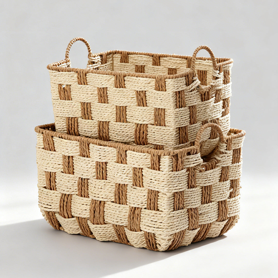 Basket with decorative honeycomb design Bowlift