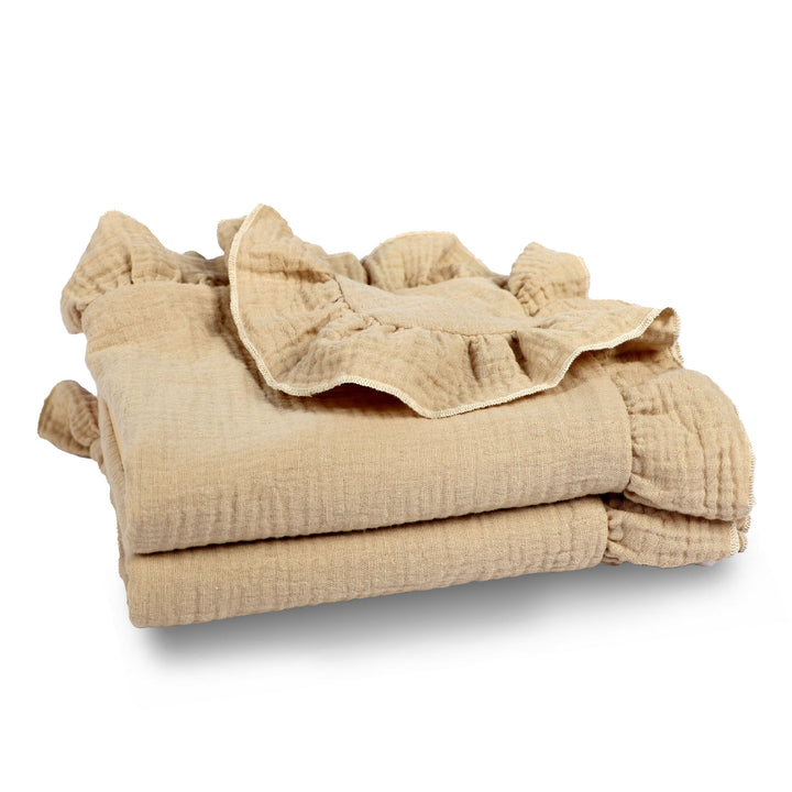 Soft Muslin Blanket with Ruffled Edges Bowlift