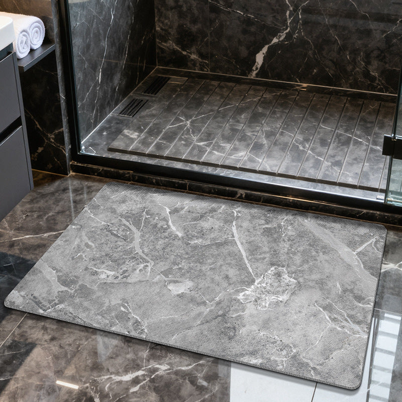 Marble Texture Bathroom Mat Bowlift