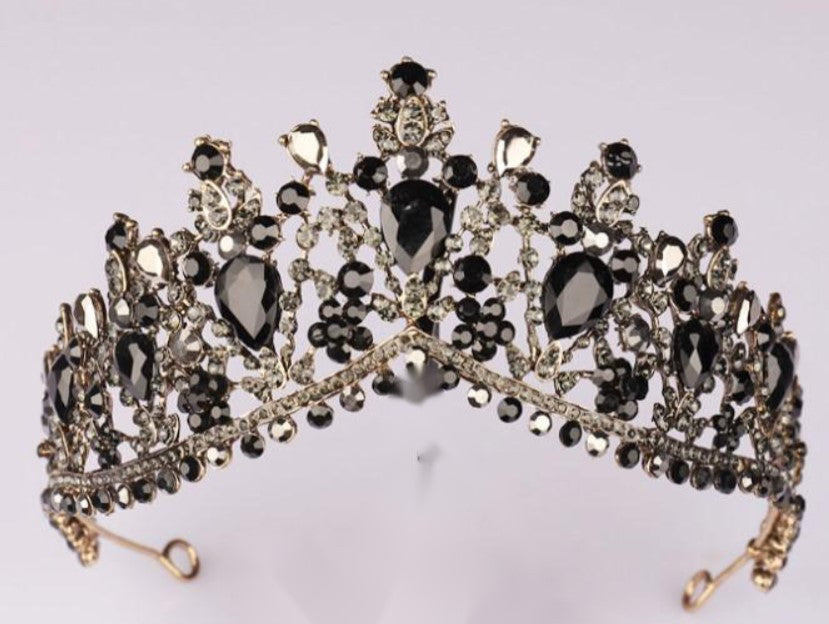 Women's Glamorous Tiara with Rhinestone and Crystal Embellishments Bowlift