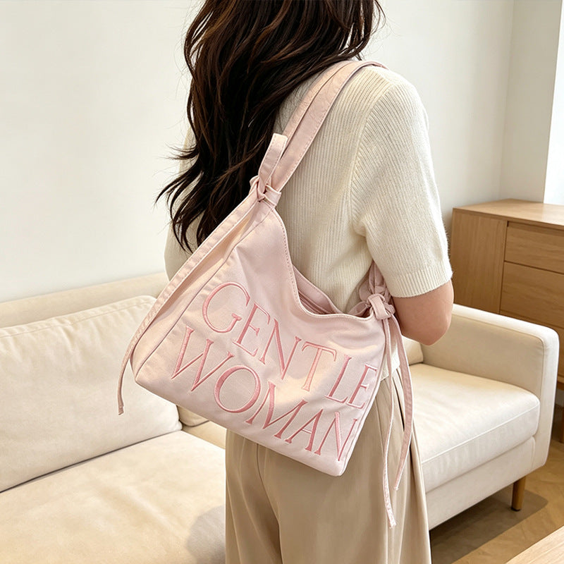 Stylish Satin Bucket Bag Bowlift
