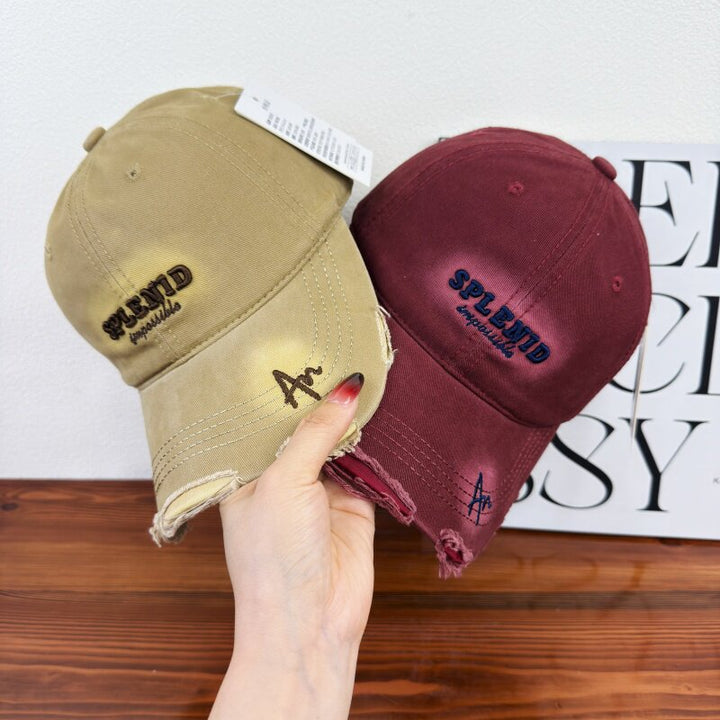 Women's Distressed Graphic Baseball Cap Bowlift