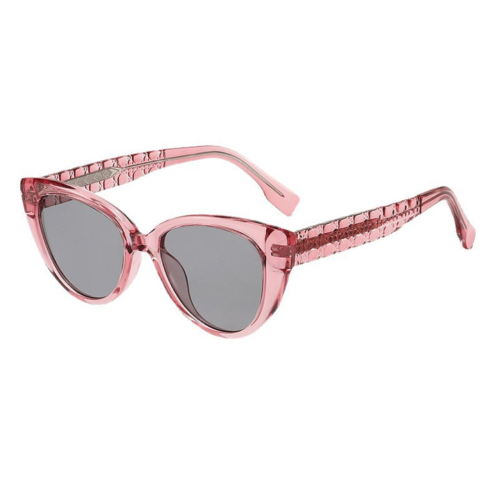 Women's Cat-Eye Sunglasses with Decorative Bridge Bowlift