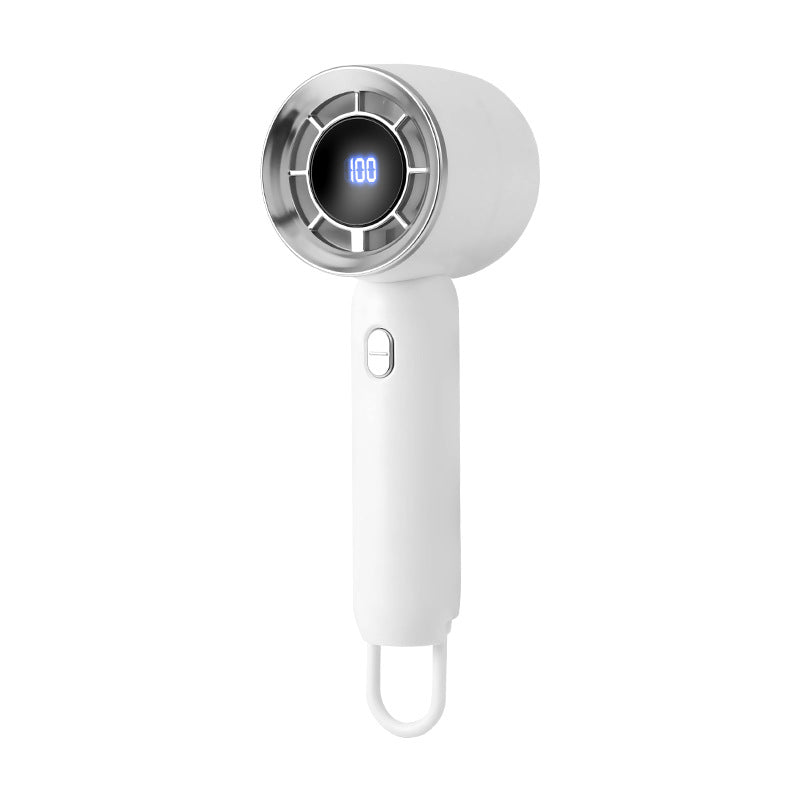 Ladies portable mini high-speed fan with digital display Bowlift