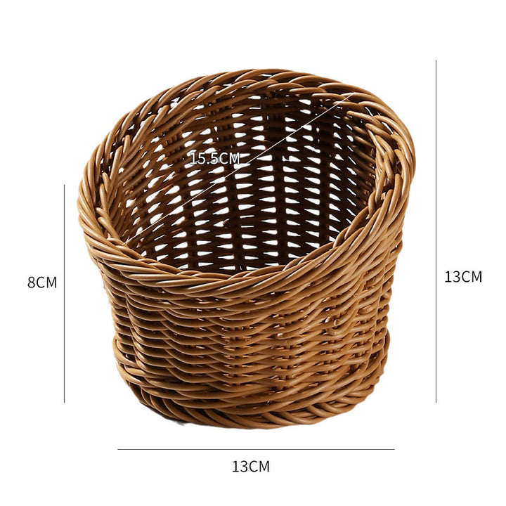 Handcrafted Round Wicker Serving Bowl Bowlift