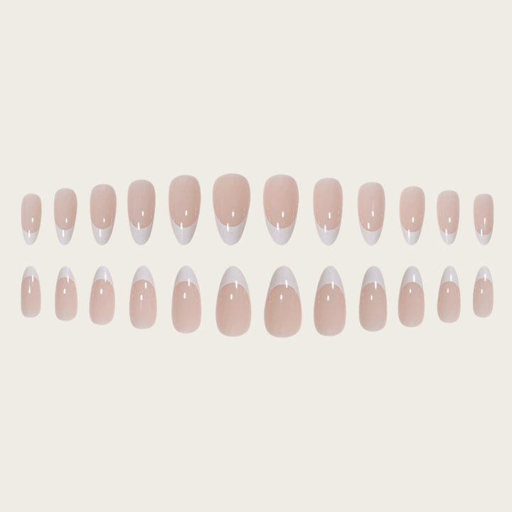 Premium French Tip Press-On Nails Bowlift