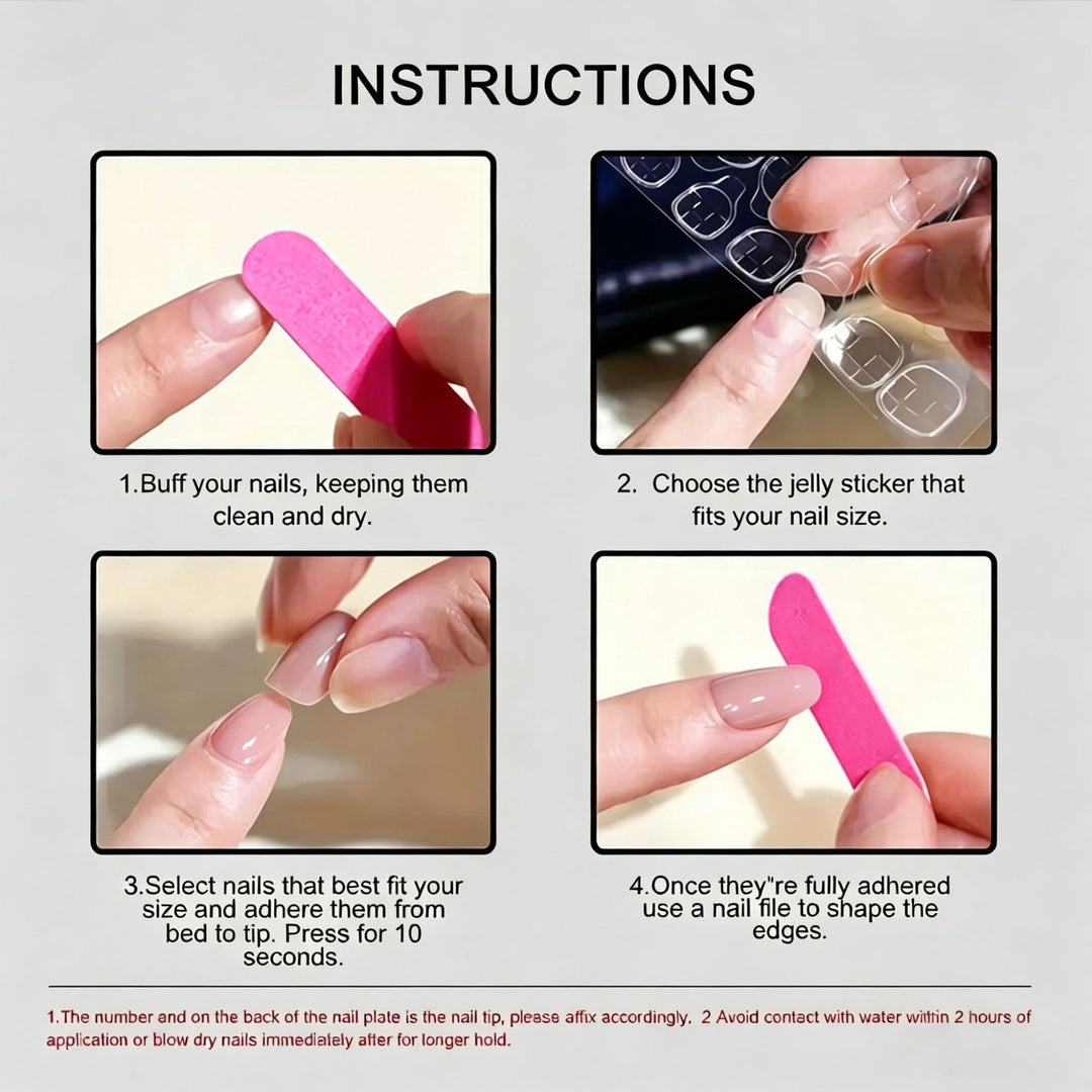 Artificial nails with playful heart and bow pattern Bowlift