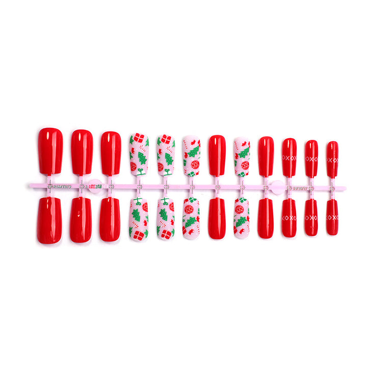 Holiday-Themed Press-On Nail Set Bowlift