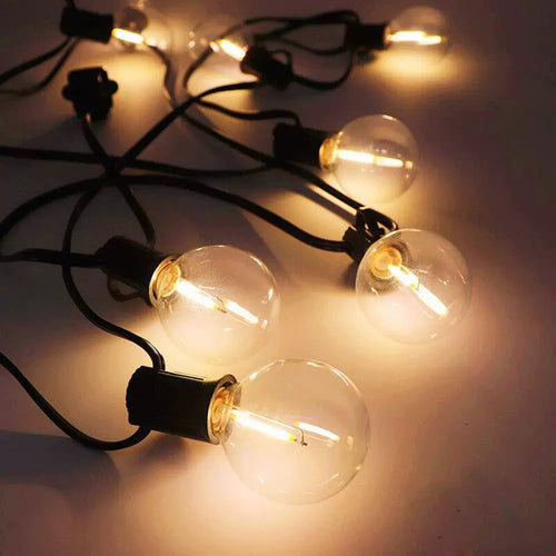 Vintage LED Filament Globe String Lights Outdoor Patio Bulb Garland Bowlift