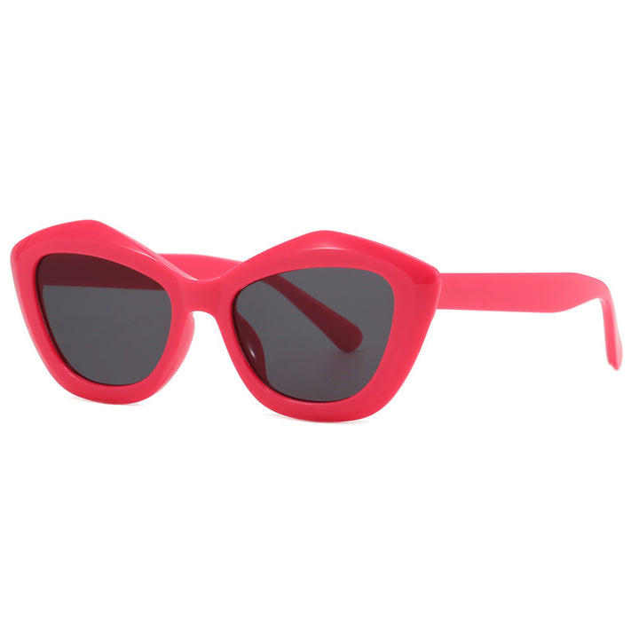 Ladies Cat-Eye Sunglasses with Stylish Leopard Pattern Bowlift