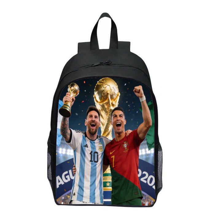 Backpack with Striking Sports Motif Bowlift