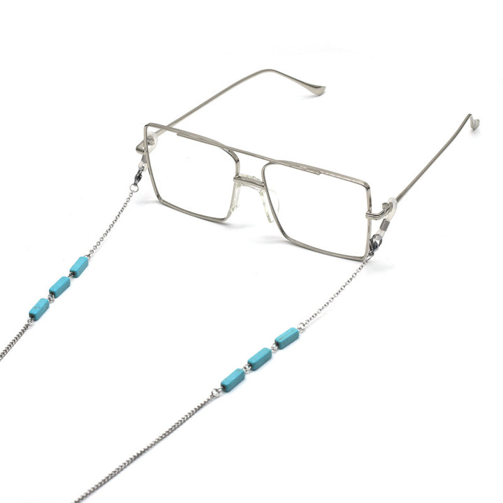 Gemstone-Decorated Eyewear Chain Bowlift