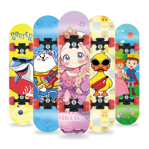 Cartoon-Inspired Mini Skateboard Bowlift