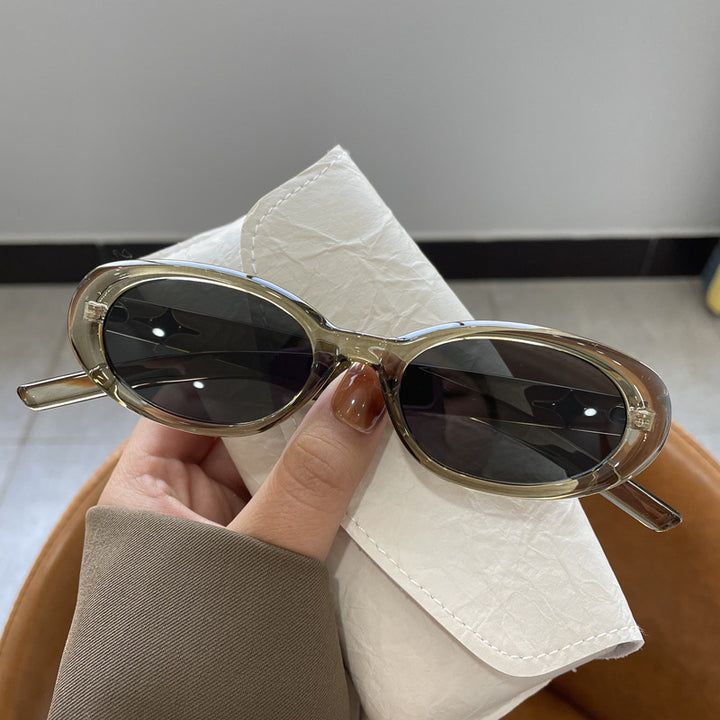 Trendy Oval Frame Sunglasses Bowlift