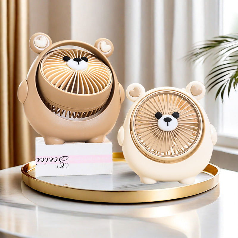 Unisex nan compact USB desk fan in cute reindeer design with adjustable tilt and quiet motor Bowlift